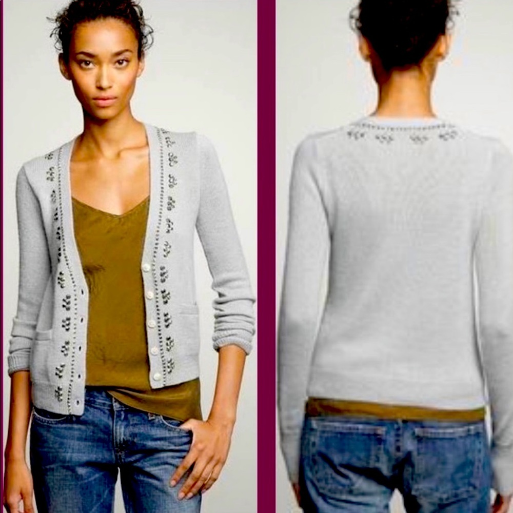 J. Crew Rhinestone Cardigan